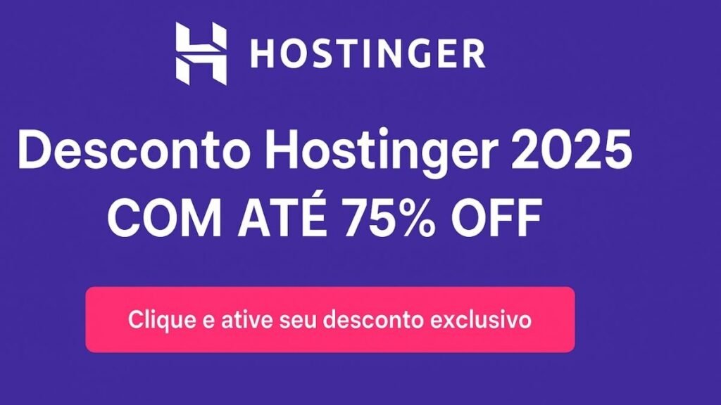 Desconto Hostinger 2025
