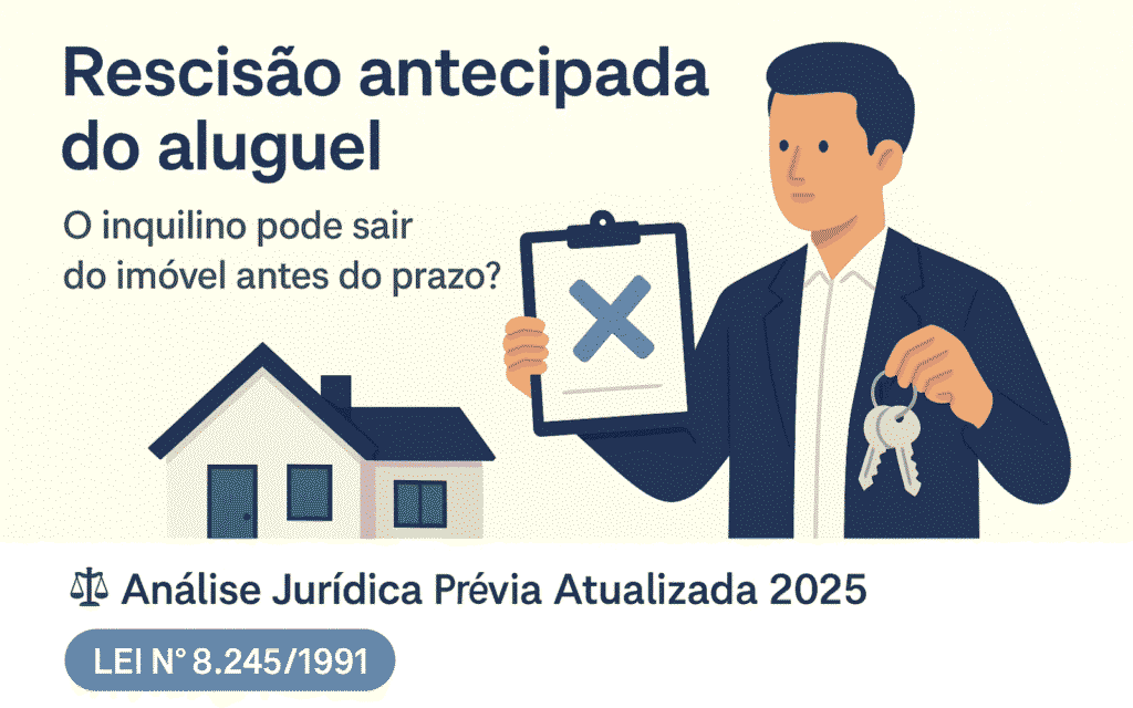 Rescisão antecipada aluguel em 2025: Regras e soluções